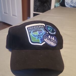 Disney Black Hat with Coral Accent